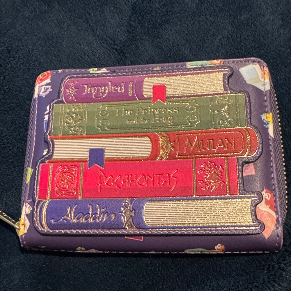 Disney Princess Storybook Wallet in Purple and Gold